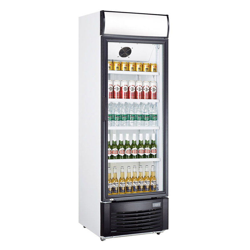  Transparent Door Refrigerator with Heating Glass Commercial 300L China